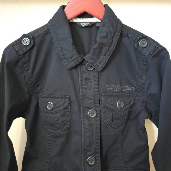 Fox Riders Company Black Utility Streetwear Jacket Medium - Picture 6 of 15